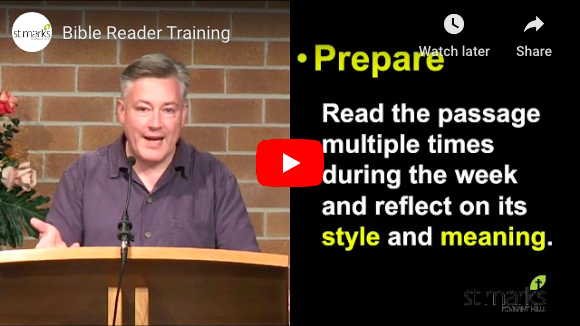 Bible Reader Training